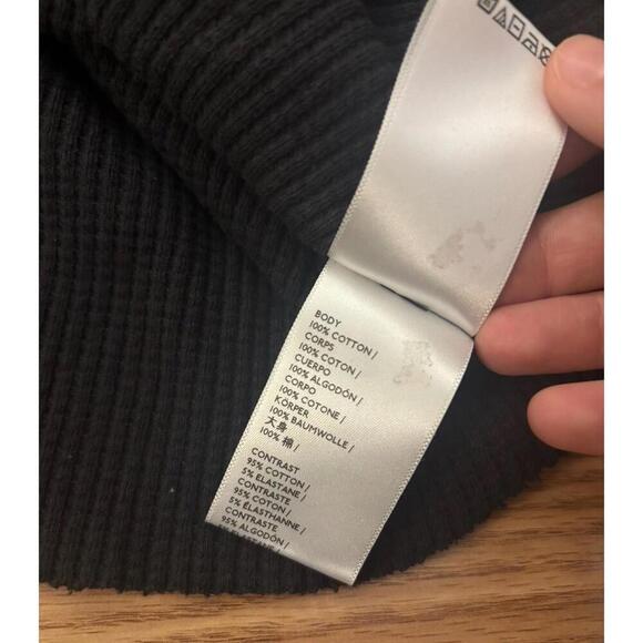 BDG Waffle Knit Cropped Long Sleeve Size Small - Picture 6 of 7